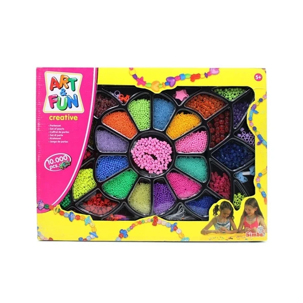 TOYZ DÜKKANIM 10637441 Art Fun Bead Gift Takı Tasarım Seti -Simba Kız Erkek Çocuk Oyuncak Eğitici Oyuncaklar ürün görseli 1