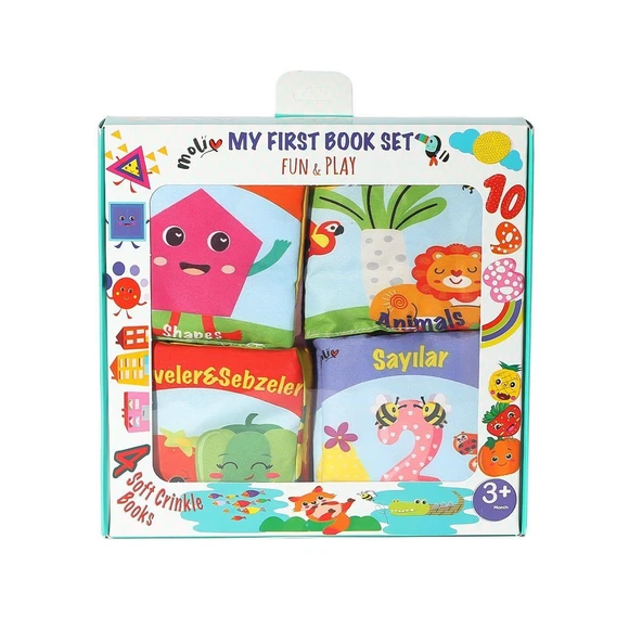 TOYZ DÜKKANIM MOL-119 İlk Kitaplarım Kız Erkek Çocuk Oyuncak Eğitici Oyuncaklar ürün görseli 1