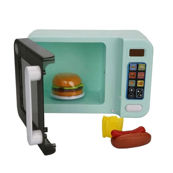 TOYZ DÜKKANIM Little Chef Sesli ve Işıklı Mikrodalga Fırın Kız Erkek Çocuk Oyuncak Eğitici Oyuncaklar ürün görseli 1