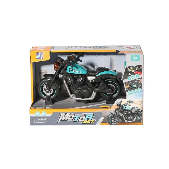 TOYZ DÜKKANIM 8080A-10 12 Müzikli ve Işıklı Motorsiklet Kız Erkek Çocuk Oyuncak Eğitici Oyuncaklar ürün görseli 1