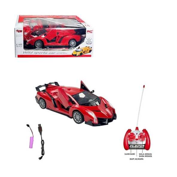 TOYZ DÜKKANIM RG-1383-9A-11A Kumandalı Wild Sport Araba 1:18 Kız Erkek Çocuk Oyuncak Eğitici Oyuncaklar ürün görseli 1