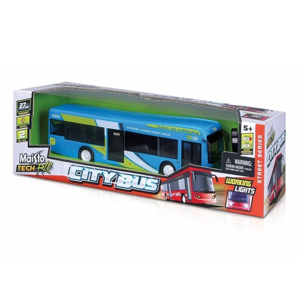 TOYZ DÜKKANIM MAY 81481 Kumandalı Şehir Otobüsü Kız Erkek Çocuk Oyuncak Eğitici Oyuncaklar ürün görseli 1