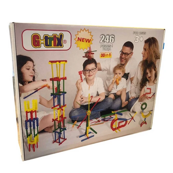 TOYZ DÜKKANIM G-Trix 246 Parça Kız Erkek Çocuk Oyuncak Eğitici Oyuncaklar ürün görseli 1