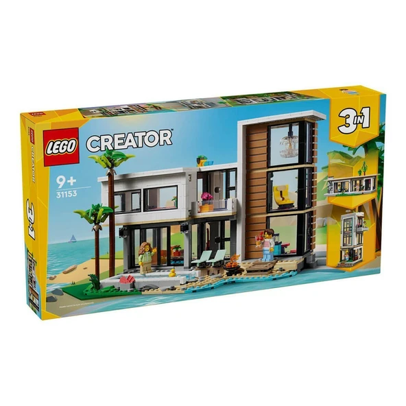 TOYZ DÜKKANIM 31153 Lego Creator 3ü1 arada Modern Ev 939 parça +9 yaş Kız Erkek Çocuk Oyuncak Eğitici Oyuncaklar ürün görseli 1