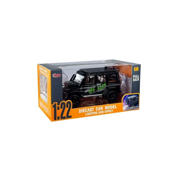 TOYZ DÜKKANIM HCL-801P Çek Bırak 1:22 Sesli ve Işıklı Buhar Çıkartan Metal Jeep -Vardem Kız Erkek Çocuk Oyuncak Eğ ürün görseli 1