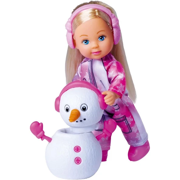 TOYZ DÜKKANIM Evi Love Sevimli Kar Kıyafeti ve Kardan Adam 12cm Kız Erkek Çocuk Oyuncak Eğitici Oyuncaklar ürün görseli 1