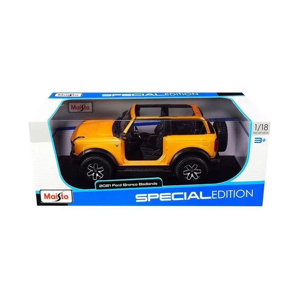 TOYZ DÜKKANIM MAIS 31457 Maisto 1/18 2021 Ford Bronco Badlands Kız Erkek Çocuk Oyuncak Eğitici Oyuncaklar ürün görseli 1