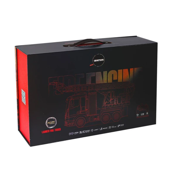 TOYZ DÜKKANIM HJ8002-1 Kumandalı Metal İtfaiye 1:12 -Gepttoys Kız Erkek Çocuk Oyuncak Eğitici Oyuncaklar ürün görseli 1