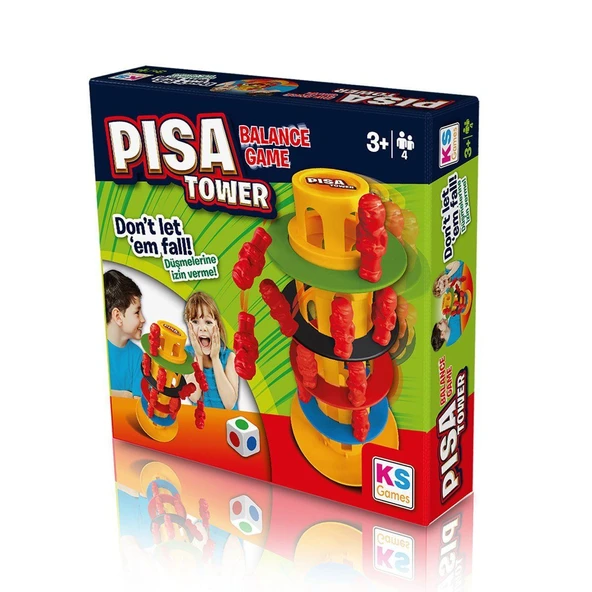 TOYZ DÜKKANIM 25904 Pisa Tower Denge Oyunu Kız Erkek Çocuk Oyuncak Eğitici Oyuncaklar ürün görseli 1