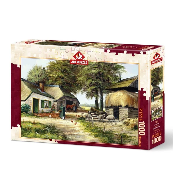 TOYZ DÜKKANIM 5181 Art Puzzle Çiftlik Evi 1000 Parça Puzzle Kız Erkek Çocuk Oyuncak Eğitici Oyuncaklar ürün görseli 1