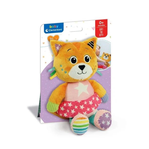 TOYZ DÜKKANIM 17908 Baby Clementoni - Yumuşacık Kedicik Kız Erkek Çocuk Oyuncak Eğitici Oyuncaklar ürün görseli 1