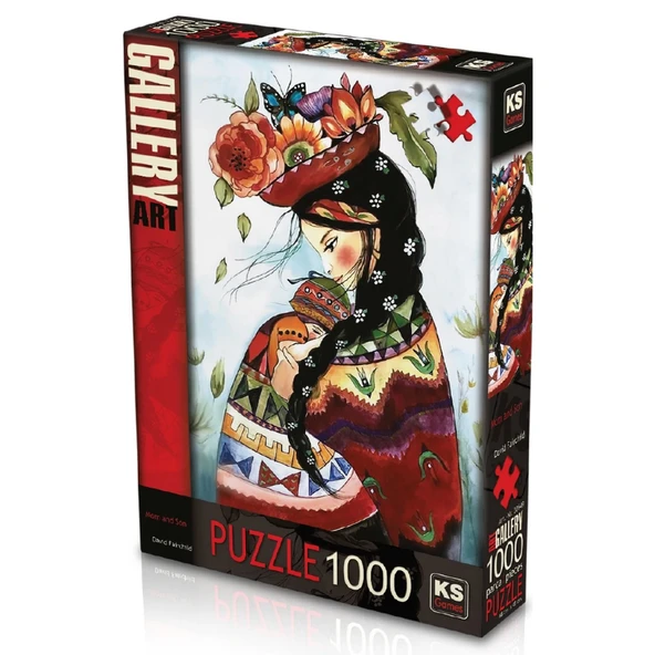 TOYZ DÜKKANIM KS Games Mom and Son Puzzle 1000 Parça 20778 Kız Erkek Çocuk Oyuncak Eğitici Oyuncaklar ürün görseli 1