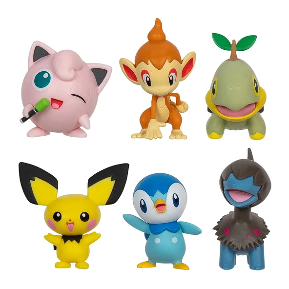 TOYZ DÜKKANIM Pokemon Battle 6'lı Figür Seti Kız Erkek Çocuk Oyuncak Eğitici Oyuncaklar ürün görseli 1