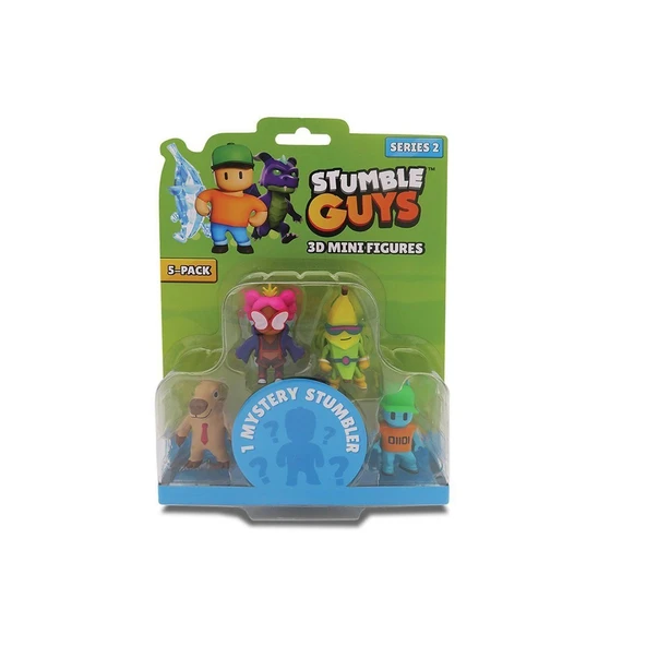 TOYZ DÜKKANIM TUY14000 Stumble Guys 5li Mini Figür S2-SG-30006_5 - 1 Kutu Fiyatıdır Kız Erkek Çocuk Oyuncak Eğitic ürün görseli 1