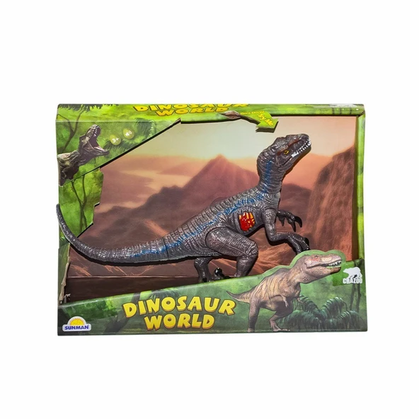 TOYZ DÜKKANIM 3454 Sesli Dinazor Kız Erkek Çocuk Oyuncak Eğitici Oyuncaklar ürün görseli 1
