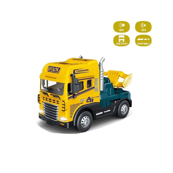 TOYZ DÜKKANIM KLX600-345 Sürtmeli Işıklı Müzikli 1:24 Çekici (Tır Kafası) -1adet fiyatıdır Kız Erkek Çocuk Oyuncak ürün görseli 1