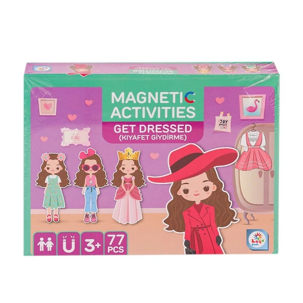TOYZ DÜKKANIM LC7982 Manyetik Aktivite Kız Kıyafet Giydirme -Laçokids Kız Erkek Çocuk Oyuncak Eğitici Oyuncaklar ürün görseli 1