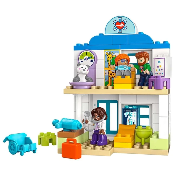 TOYZ DÜKKANIM LEGO DUPLO Kasabası İlk Doktor Ziyareti 10449 Kız Erkek Çocuk Oyuncak Eğitici Oyuncaklar ürün görseli 1