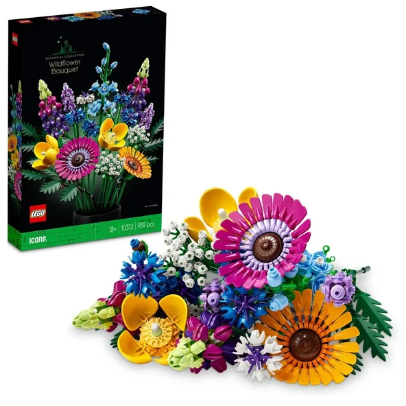 TOYZ DÜKKANIM LEGO Icons Kır Çiçekleri Buketi 10313 Kız Erkek Çocuk Oyuncak Eğitici Oyuncaklar ürün görseli 1