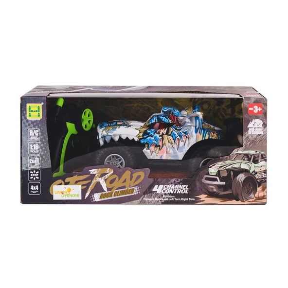 TOYZ DÜKKANIM SH091-503B Kumandalı Şarjlı Off Road Canavar Rock Climber 4x4 -Limon Oyuncak Kız Erkek Çocuk Oyuncak ürün görseli 1
