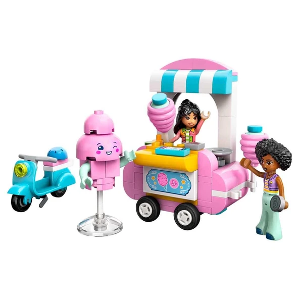 TOYZ DÜKKANIM LEGO Friends Pamuk Şeker Standı ve Scooter 42643 Kız Erkek Çocuk Oyuncak Eğitici Oyuncaklar ürün görseli 1