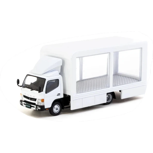 TOYZ DÜKKANIM Tarmac Works 1/64 Mitsubishi Fuso Canter Mobile Display Truck Kız Erkek Çocuk Oyuncak Eğitici Oyunca ürün görseli 1