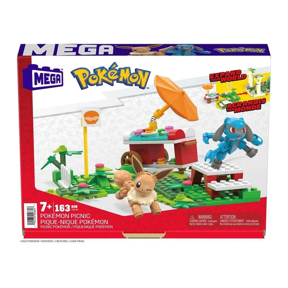 TOYZ DÜKKANIM HDL80 MEGA™ Pokémon™ Adventure Builder Piknik Seti 163 parça +7 yaş Kız Erkek Çocuk Oyuncak Eğitici ürün görseli 1