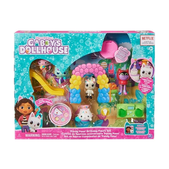 TOYZ DÜKKANIM 6069141 Gabbys Dollhouse Hayal Evi Pandi Patinin Doğum Günü Seti Kız Erkek Çocuk Oyuncak Eğitici Oyu ürün görseli 1