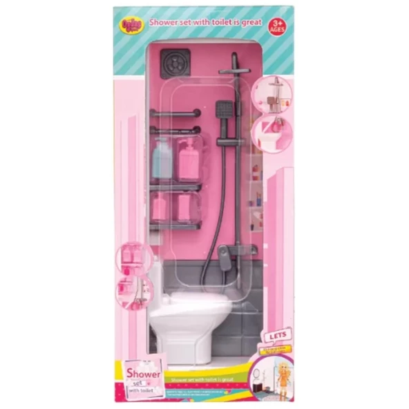 TOYZ DÜKKANIM Kutuda Klozetli Banyo Seti Kız Erkek Çocuk Oyuncak Eğitici Oyuncaklar ürün görseli 1