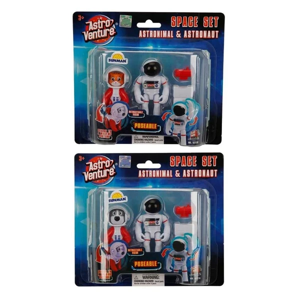 TOYZ DÜKKANIM Astro Venture Space Set: Astronimals & Astronaut Kız Erkek Çocuk Oyuncak Eğitici Oyuncaklar ürün görseli 1