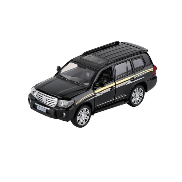 TOYZ DÜKKANIM 2062-FY89008-12D Çek Bırak Metal Sesli Toyota Landcrusiee -1adet fiyatıdır Kız Erkek Çocuk Oyuncak E ürün görseli 1