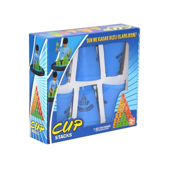 TOYZ DÜKKANIM 10020 Başel, Cup Stacks Bardak Oyunu Kız Erkek Çocuk Oyuncak Eğitici Oyuncaklar ürün görseli 1