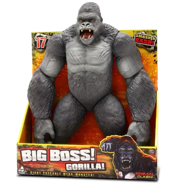 TOYZ DÜKKANIM Big Boss Goril Figürü 43cm Kız Erkek Çocuk Oyuncak Eğitici Oyuncaklar ürün görseli 1
