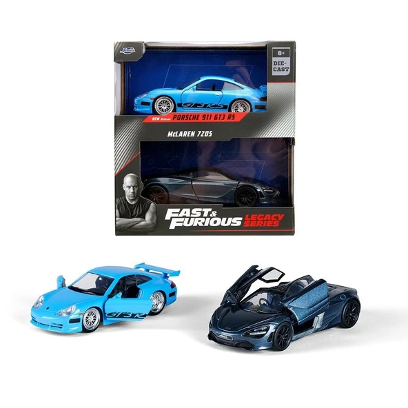 TOYZ DÜKKANIM 253202012 Jada Fast Furious Legacy Series Twin Pack 1:32 Kız Erkek Çocuk Oyuncak Eğitici Oyuncaklar ürün görseli 1