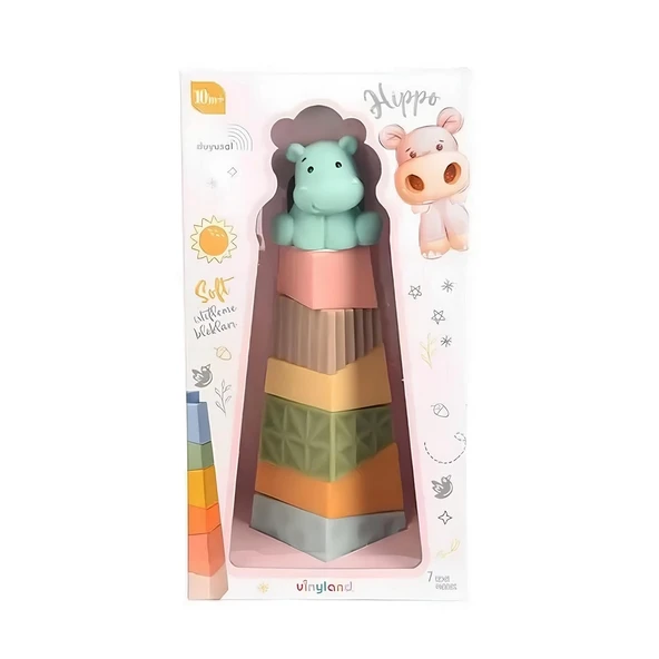 TOYZ DÜKKANIM Soft İstifleme Piramit Koala 8'li Set Kız Erkek Çocuk Oyuncak Eğitici Oyuncaklar ürün görseli 1