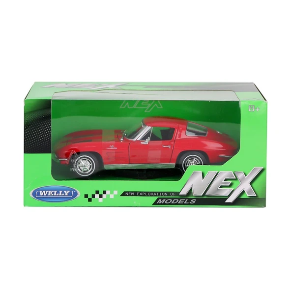 TOYZ DÜKKANIM 24073 Welly Chevrolet Corvette 1963 1:24 -Karsan Oyuncak Kız Erkek Çocuk Oyuncak Eğitici Oyuncaklar ürün görseli 1