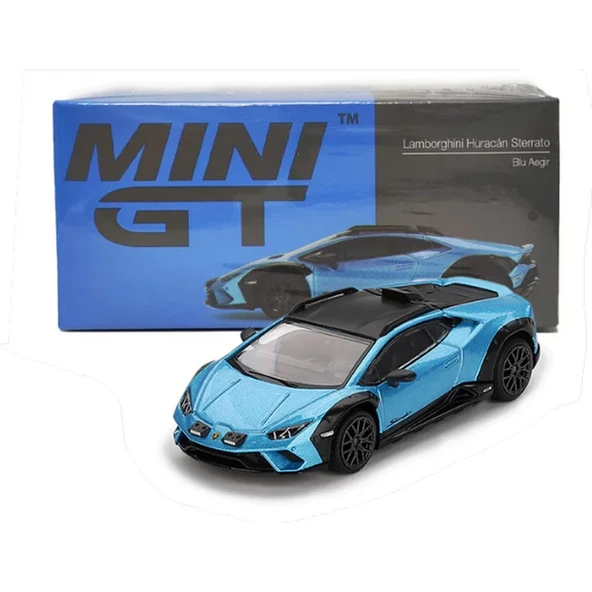 TOYZ DÜKKANIM Mini GT 1/64 Lamborghini Huracán Sterrato Blu Aegir Kız Erkek Çocuk Oyuncak Eğitici Oyuncaklar ürün görseli 1