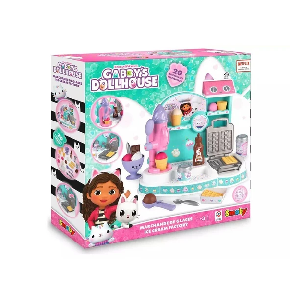 TOYZ DÜKKANIM 7600350409 Gabby Dondurma Dükkanı -Simba Kız Erkek Çocuk Oyuncak Eğitici Oyuncaklar ürün görseli 1