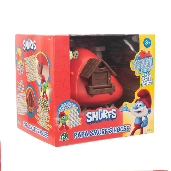 TOYZ DÜKKANIM PUF40000 Şirinler Şirin Baba Mantar Evi Oyun Seti Kız Erkek Çocuk Oyuncak Eğitici Oyuncaklar ürün görseli 1