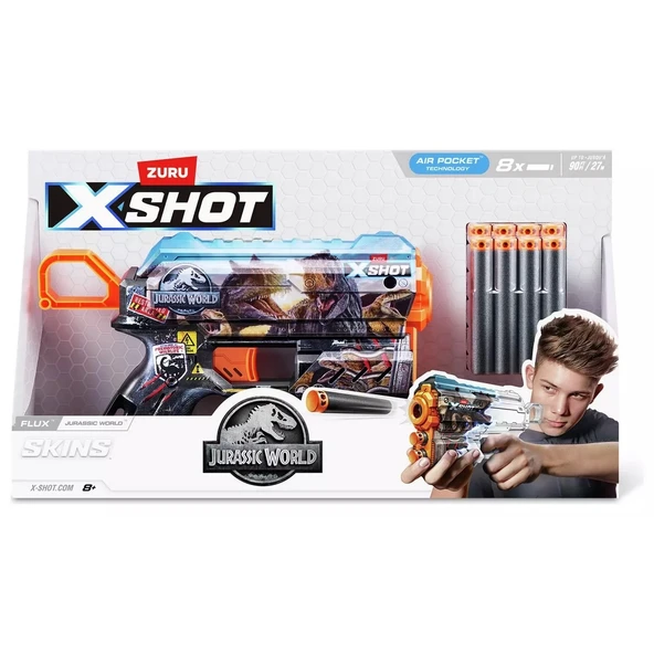 TOYZ DÜKKANIM Silah Sünger Atan Jurassic World Skins Flux S1 Kız Erkek Çocuk Oyuncak Eğitici Oyuncaklar ürün görseli 1