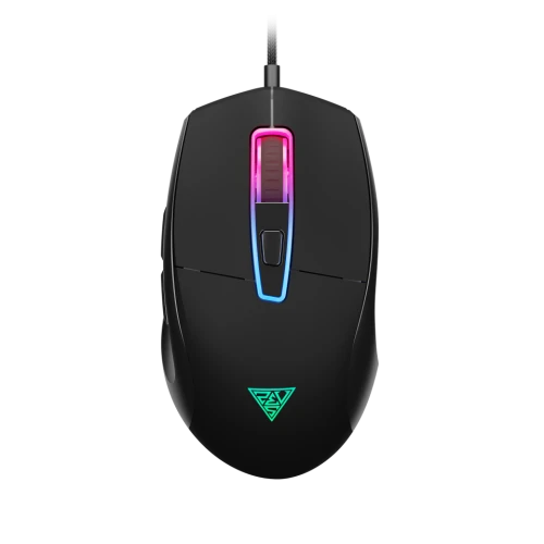 GAMDIAS ZEUS M5, RGB Aydinlatma, USB Kablolu,  7 Tuslu, Gaming Mouse, 12.800 DPI, Siyah ürün görseli 1