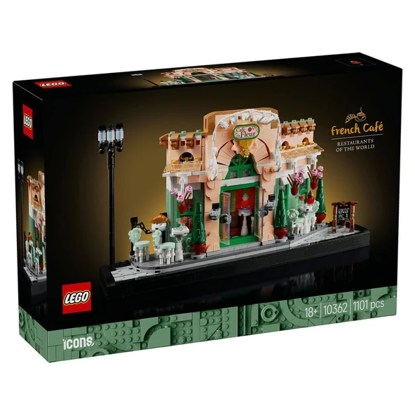 TOYZ DÜKKANIM 10362 Lego icons - French Cafe 1101 parça +18 yaş Kız Erkek Çocuk Oyuncak Eğitici Oyuncaklar ürün görseli 1