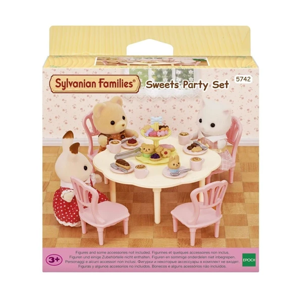 TOYZ DÜKKANIM 5742 Sylvanian Families Tatlı Partisi Oyun Seti (figürler dahil değildir) +4 yaş Kız Erkek Çocuk Oyu ürün görseli 1