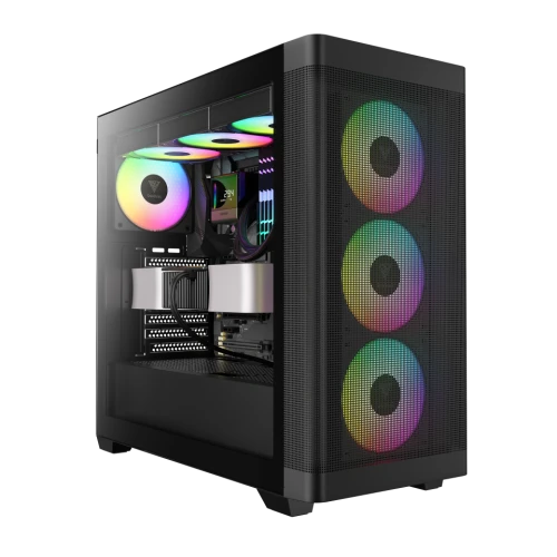 GAMDIAS ATHENA M3, FSP 1600W, Tempered Glass, Type-C, Mesh Ön Panel, ARGB, ATX, Professional GAMING KASA ürün görseli 1