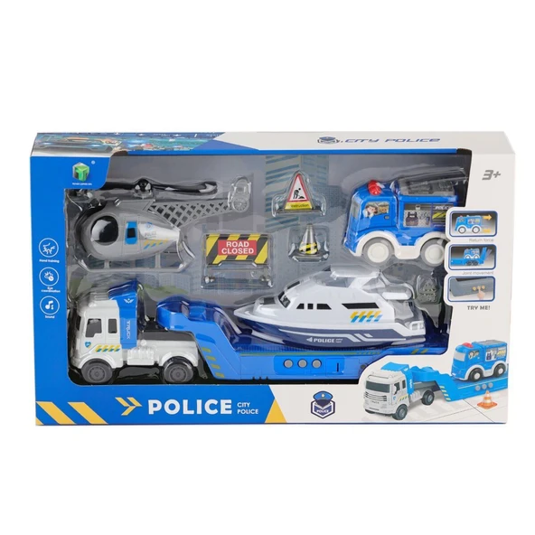 TOYZ DÜKKANIM 2630-3 Kutulu 4 araçlı Taşıyıcı Tır Set Kız Erkek Çocuk Oyuncak Eğitici Oyuncaklar ürün görseli 1
