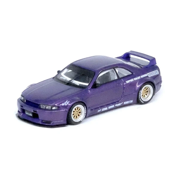 TOYZ DÜKKANIM Inno 1/64 Nissan Skyline GT-R (R33) ''PANDEM ROCKET BUNNY'' Purple Kız Erkek Çocuk Oyuncak Eğitici O ürün görseli 1