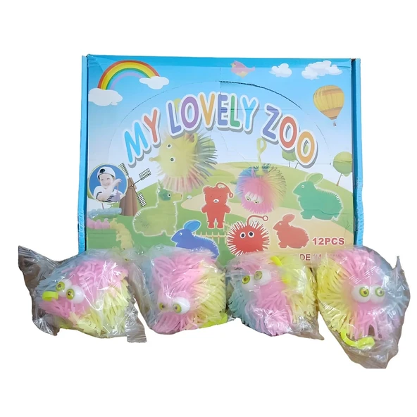 TOYZ DÜKKANIM Işıklı Dikenli Elastik Top - 2003-2  - 1adet Fiyatıdır Kız Erkek Çocuk Oyuncak Eğitici Oyuncaklar ürün görseli 1