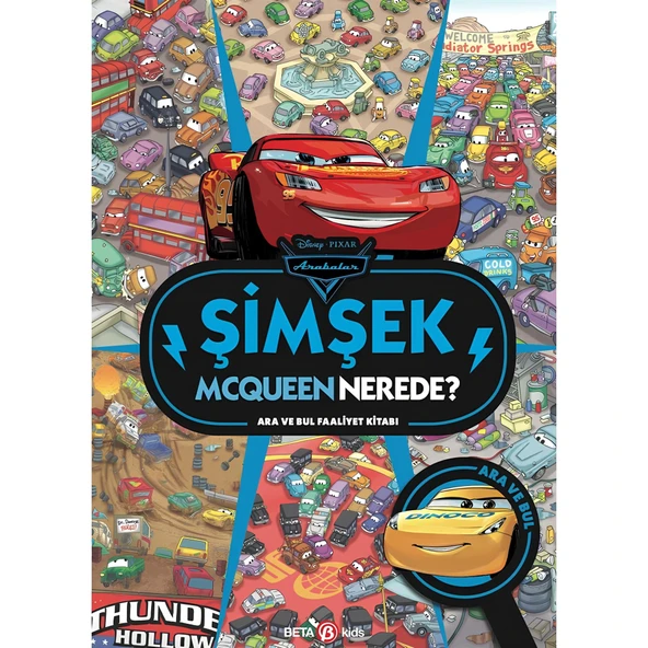 TOYZ DÜKKANIM Disney Arabalar Şimşek Mcqueen Nerede? Ara ve Bul Kız Erkek Çocuk Oyuncak Eğitici Oyuncaklar ürün görseli 1