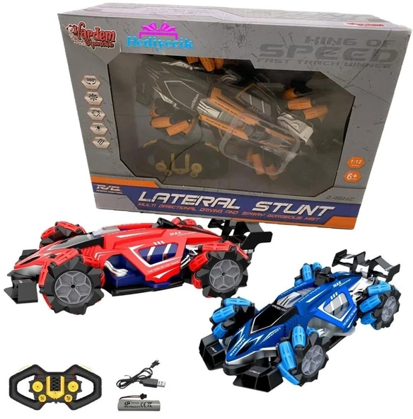 TOYZ DÜKKANIM UZAKTAN KUMANDALI ŞARJLI 1:12 AKROBAT ARABA Kız Erkek Çocuk Oyuncak Eğitici Oyuncaklar ürün görseli 1