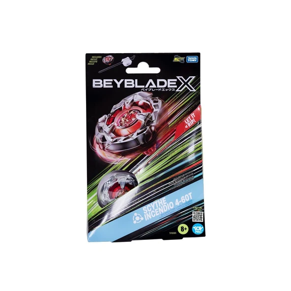 TOYZ DÜKKANIM BEY05000 Beyblade 1li Set Scythe Incendio 4-60T Kız Erkek Çocuk Oyuncak Eğitici Oyuncaklar ürün görseli 1